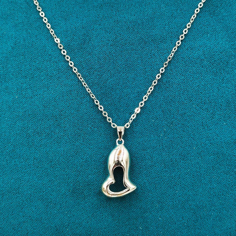 Silver Open Heart Necklace - Unique Inspirations by Tracy and Anna