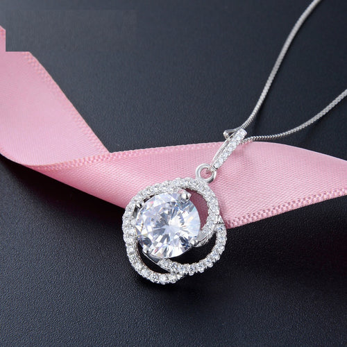 Four Leafed Clover Shape Inlaid Zircon S925 Silver - Unique Inspirations by Tracy and Anna