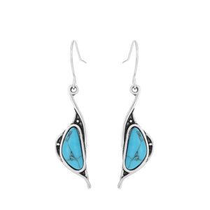 Turquoise Wing Shaped Earrings - Unique Inspirations by Tracy and Anna