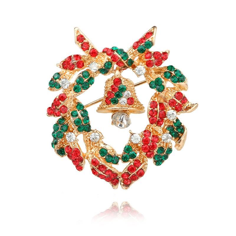 Bell and Wreath Brooch - Unique Inspirations by Tracy and Anna