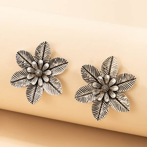 Silver Flower Stud Earrings - Unique Inspirations by Tracy and Anna