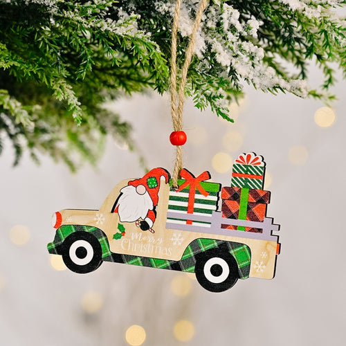 Christmas Car Gnome Ornaments