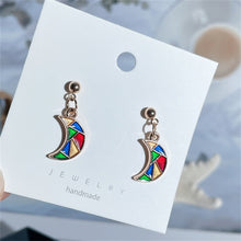 Load image into Gallery viewer, Water Drop or Moon Summer Alloy Earrings - Unique Inspirations by Tracy and Anna