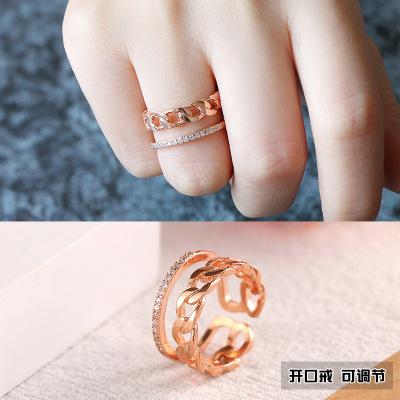 Chain Design Open Ring - Unique Inspirations by Tracy and Anna