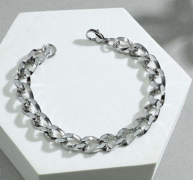 Stainless Steel Thick Bracelet - Unique Inspirations by Tracy and Anna