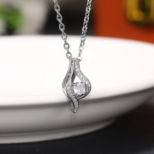 Teardrop Shaped Pendant and Rhinestone - Unique Inspirations by Tracy and Anna