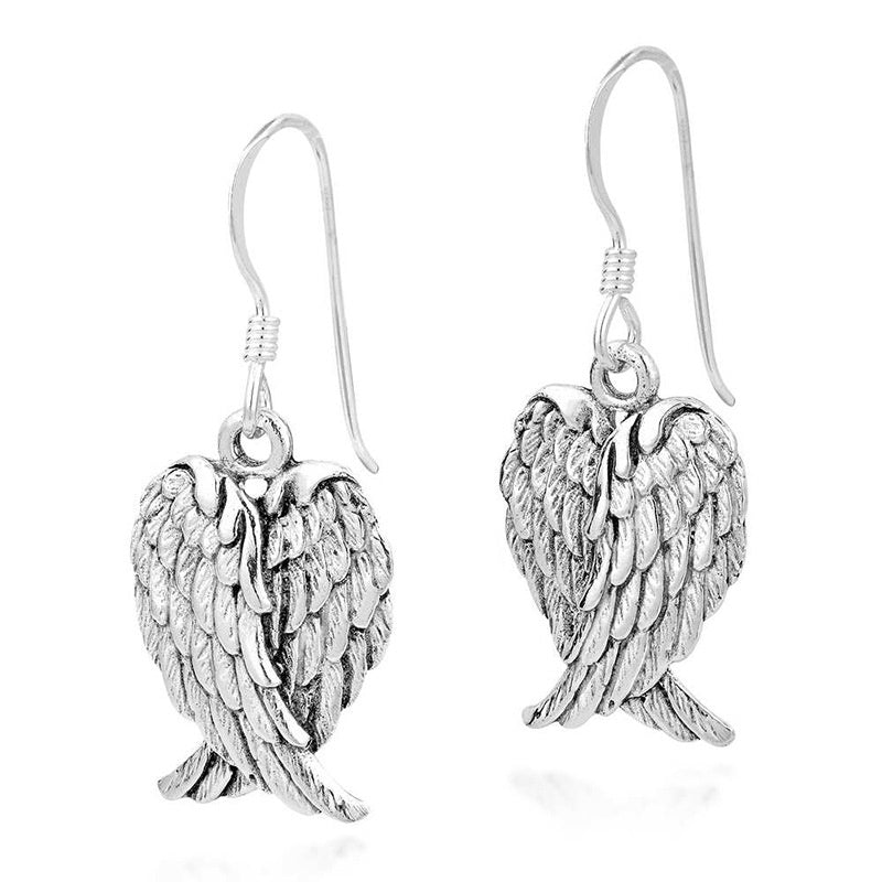 Heart Shaped Angel Wing Earrings - Unique Inspirations by Tracy and Anna