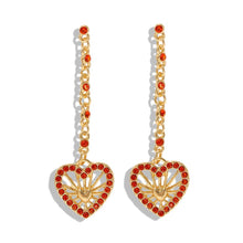 Load image into Gallery viewer, Alloy Heart Dangle Earrings - Unique Inspirations by Tracy and Anna