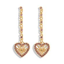 Load image into Gallery viewer, Alloy Heart Dangle Earrings - Unique Inspirations by Tracy and Anna