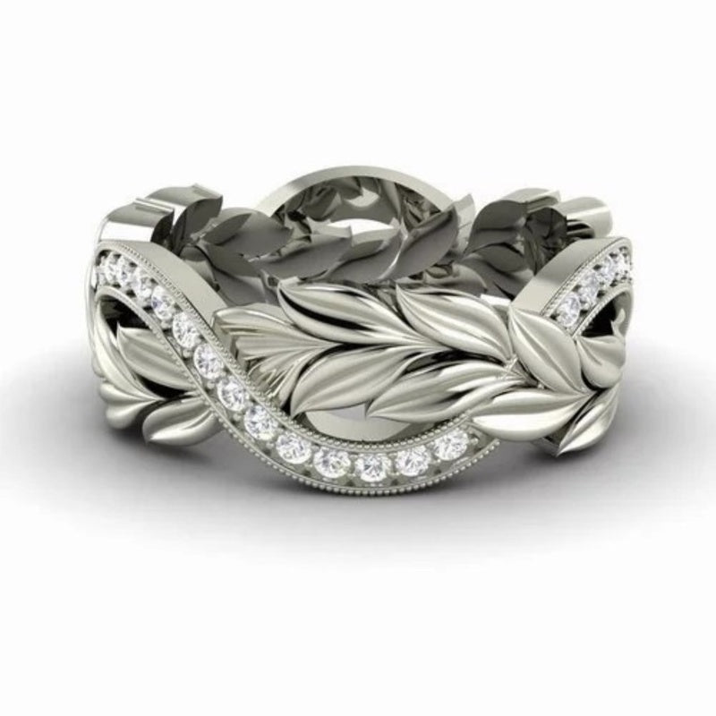 Creative Cocktail Diamond Flower Rattan Ring - Unique Inspirations by Tracy and Anna