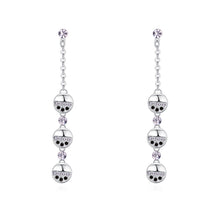 Load image into Gallery viewer, Silver Circle Dangle Earrings - Unique Inspirations by Tracy and Anna