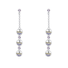 Load image into Gallery viewer, Silver Circle Dangle Earrings - Unique Inspirations by Tracy and Anna