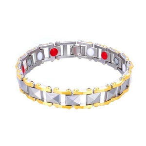 Chain Link Bracelet w/ Tri Colored Dots - Unique Inspirations by Tracy and Anna