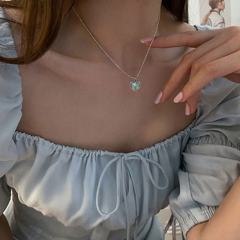 Moonstone Heart Necklace - Unique Inspirations by Tracy and Anna