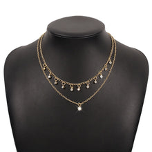 Load image into Gallery viewer, TWO TIER RHINESTONE NECKLACE - Unique Inspirations by Tracy and Anna