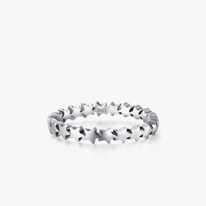 S925 Sterling Silver Star Ring