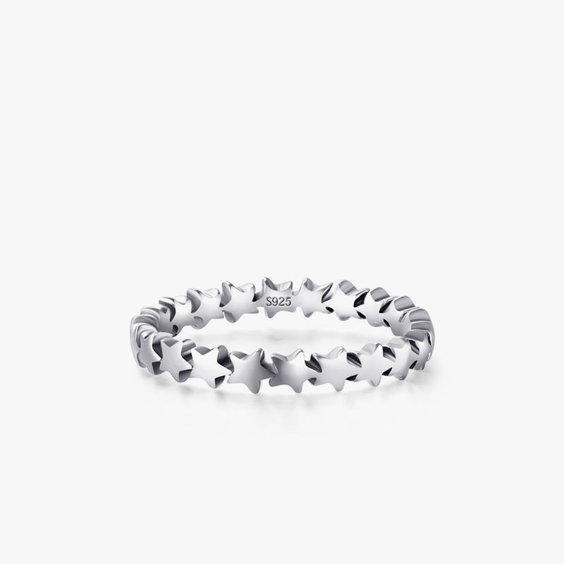 S925 Sterling Silver Star Ring