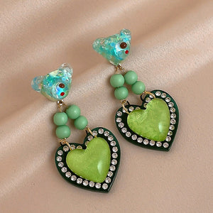 Teddy Bear Heart Earrings - Unique Inspirations by Tracy and Anna