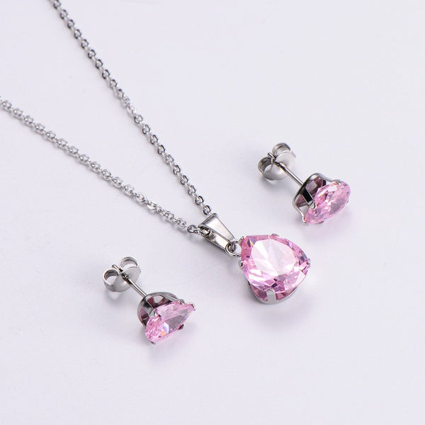Teardrop Shape Necklace and Earring Set - Unique Inspirations by Tracy and Anna