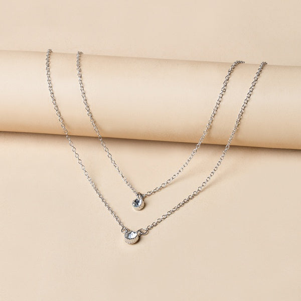 TWO LAYER RHINESTONE NECKLACE - Unique Inspirations by Tracy and Anna