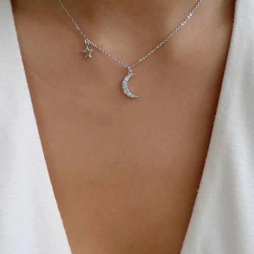 MOON AND STAR NECKLACE - Unique Inspirations by Tracy and Anna