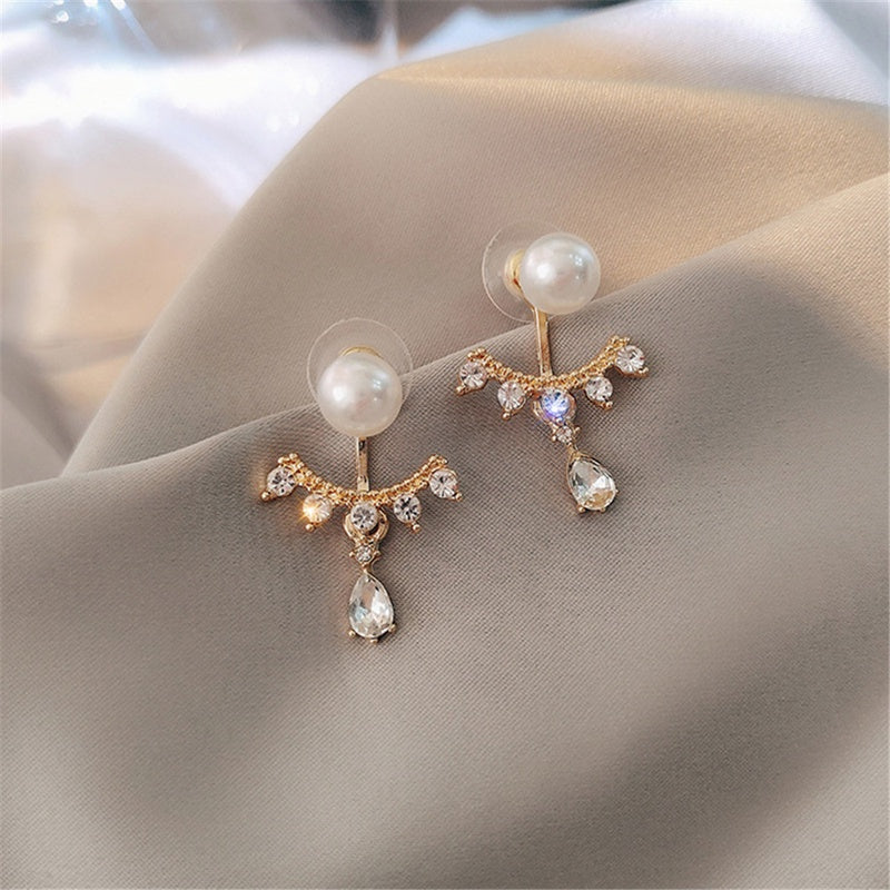 Pearls Cross Shape Earrings - Unique Inspirations by Tracy and Anna