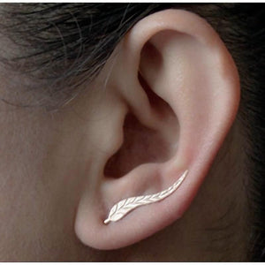 Alloy Leaf Cuff Earring - Unique Inspirations by Tracy and Anna