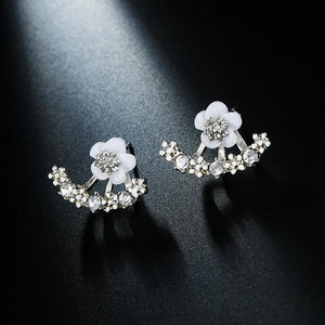 Daisy Flower Beads Leaf Snowflake Cuff Earrings - Unique Inspirations by Tracy and Anna