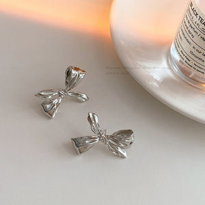 Irregular Bow Knot Stud Earrings - Unique Inspirations by Tracy and Anna