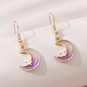 Moon and Star Earrings - Unique Inspirations by Tracy and Anna