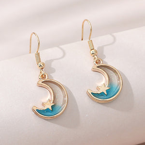 Moon and Star Earrings - Unique Inspirations by Tracy and Anna