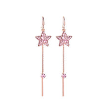 Load image into Gallery viewer, Fivepointed Star Long Tassels Ear Line Fashion Earrings - Unique Inspirations by Tracy and Anna