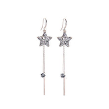Load image into Gallery viewer, Fivepointed Star Long Tassels Ear Line Fashion Earrings - Unique Inspirations by Tracy and Anna