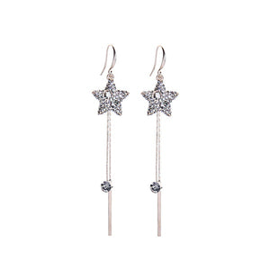 Fivepointed Star Long Tassels Ear Line Fashion Earrings - Unique Inspirations by Tracy and Anna