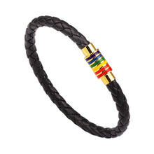 Load image into Gallery viewer, Braided Leather Pride Bracelet - Unique Inspirations by Tracy and Anna