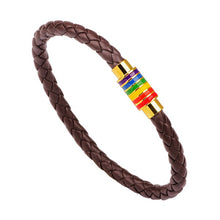Load image into Gallery viewer, Braided Leather Pride Bracelet - Unique Inspirations by Tracy and Anna