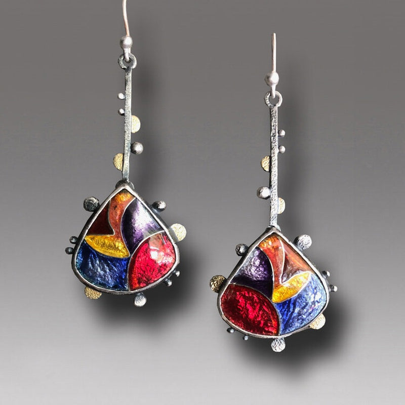 Bohemian Enamel Earrings - Unique Inspirations by Tracy and Anna