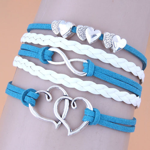Heart & Infinity Urban Bracelet - Unique Inspirations by Tracy and Anna
