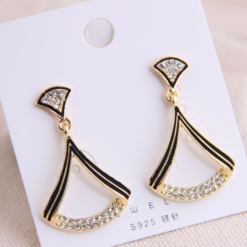 Geometric Shape Flash Rhinestone Earrings - Unique Inspirations by Tracy and Anna