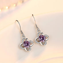 Load image into Gallery viewer, Flower and Rhinestone Earrings - Unique Inspirations by Tracy and Anna