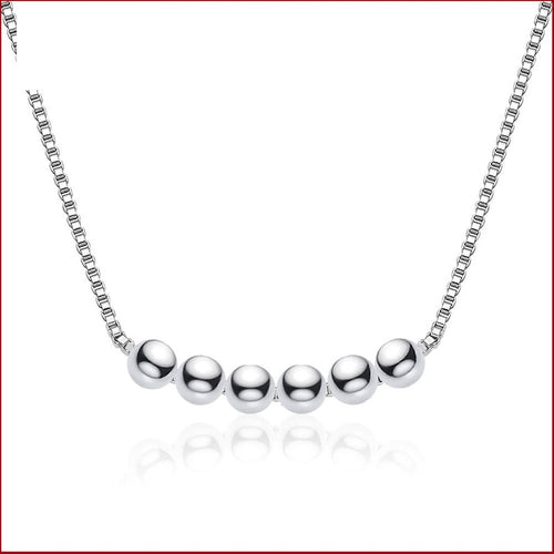 Silver Ball Necklace