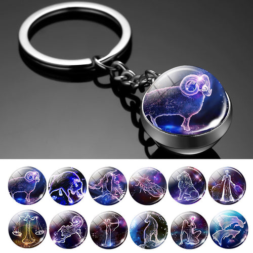 Constellation Luminous Glass Ball Keychain - Unique Inspirations by Tracy and Anna