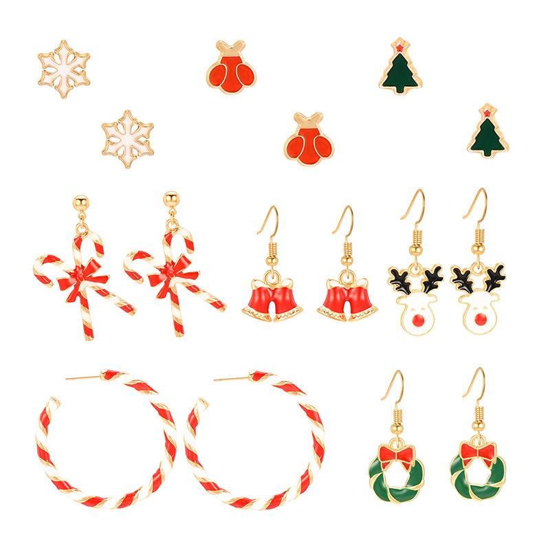 Christmas Tree with Red Star Earrings - Unique Inspirations by Tracy and Anna