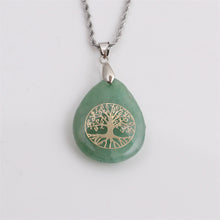 Load image into Gallery viewer, Carving Tree Of Life Drop Pendant Stainless Steel Necklace - Unique Inspirations by Tracy and Anna