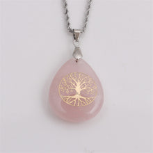 Load image into Gallery viewer, Carving Tree Of Life Drop Pendant Stainless Steel Necklace - Unique Inspirations by Tracy and Anna