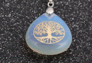 Load image into Gallery viewer, Carving Tree Of Life Drop Pendant Stainless Steel Necklace - Unique Inspirations by Tracy and Anna