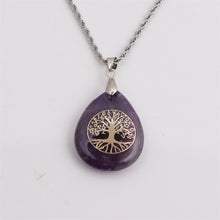 Load image into Gallery viewer, Carving Tree Of Life Drop Pendant Stainless Steel Necklace - Unique Inspirations by Tracy and Anna