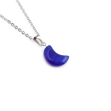 Load image into Gallery viewer, Natural Stone Moon Pendant Simple Necklace - Unique Inspirations by Tracy and Anna