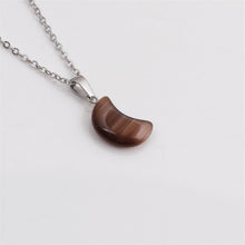 Load image into Gallery viewer, Natural Stone Moon Pendant Simple Necklace - Unique Inspirations by Tracy and Anna
