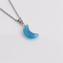 Load image into Gallery viewer, Natural Stone Moon Pendant Simple Necklace - Unique Inspirations by Tracy and Anna